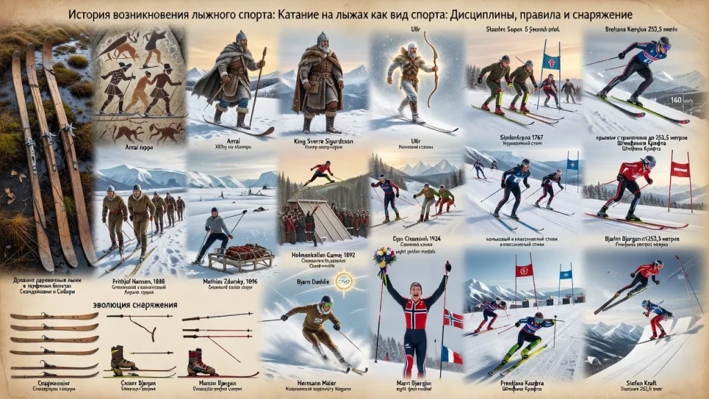 История возникновения лыжного спорта - Катание на лыжах как вид спорта: Дисциплины, правила и снаряжение